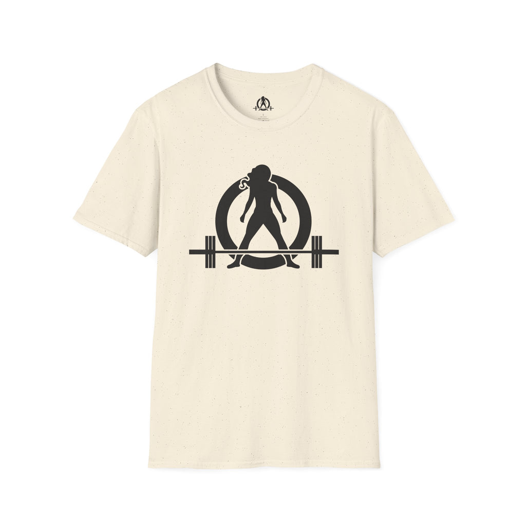 Grandma Lifts -  Unisex Softstyle T-Shirt — Front & Back Black Logo