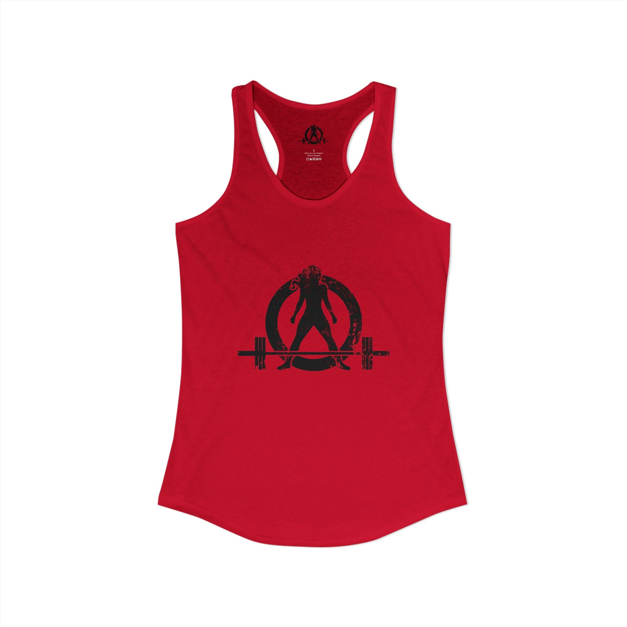 WWLW Distressed Black Logo - Racer Back Tank Top (Best Seller)
