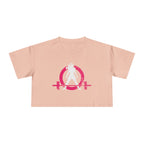 Crop Tee - Distressed Color Logo