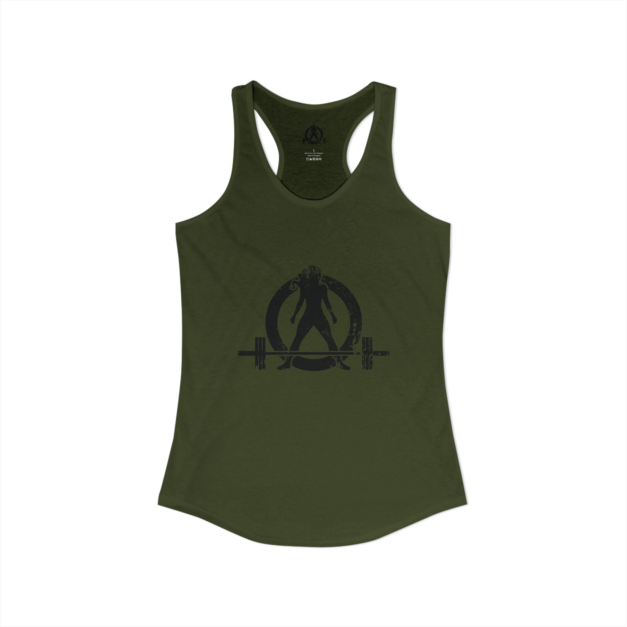 WWLW Distressed Black Logo - Racer Back Tank Top (Best Seller)