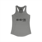 45 + 45 = 135 - Women's Ideal Racerback Tank