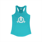 Everything Hurts & I'm Hungry - Women's Ideal Racerback Tank - White Print Front & Back