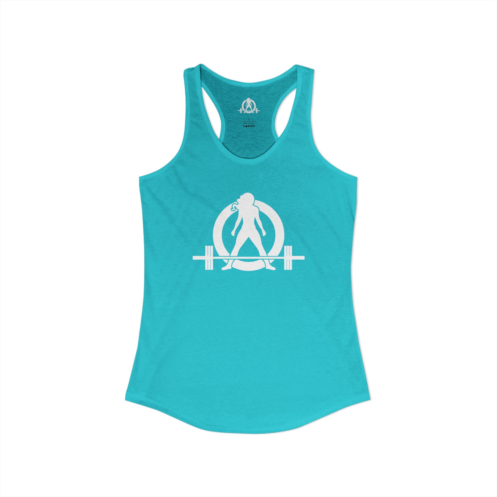 Everything Hurts & I'm Hungry - Women's Ideal Racerback Tank - White Print Front & Back