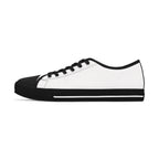 Women's Low Top Sneakers - Distressed Black Logo