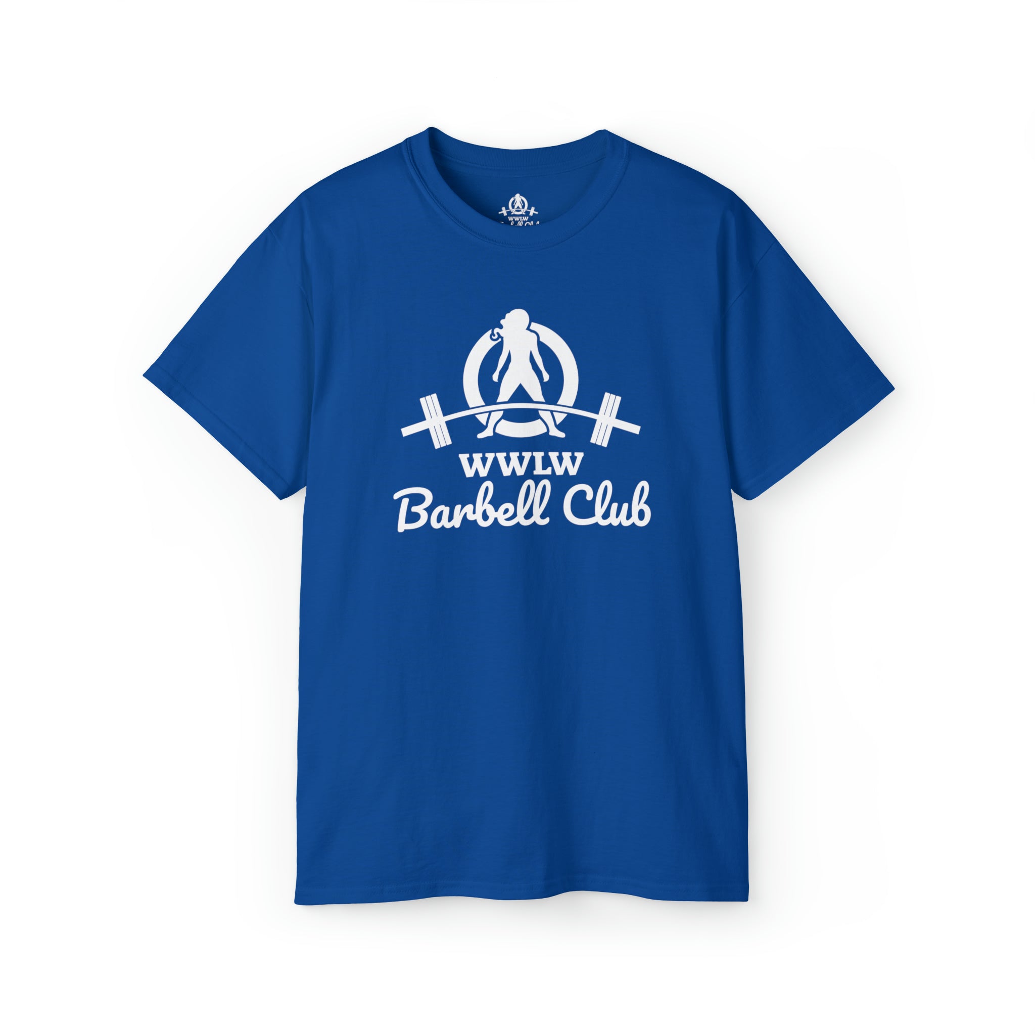 Barbell Club White Classic Logo - Unisex Ultra Cotton Tee