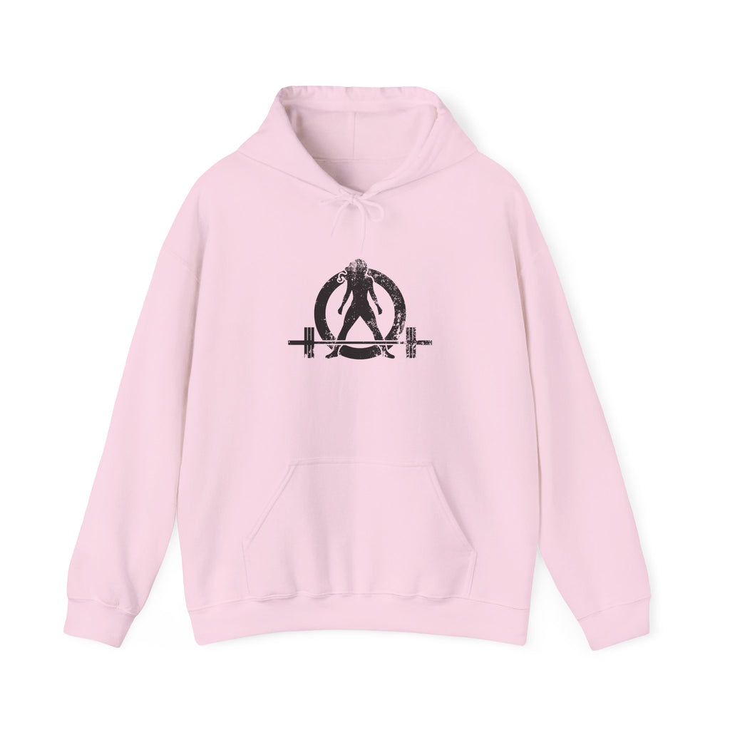 I DON’T WANT TO LOOK SKINNY – Unisex Heavy Blend™ Hooded Sweatshirt (Black Logo) 🤍💪🔥