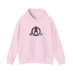 I DON’T WANT TO LOOK SKINNY – Unisex Heavy Blend™ Hooded Sweatshirt (Black Logo) 🤍💪🔥
