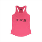 45 + 45 = 135 - Women's Ideal Racerback Tank