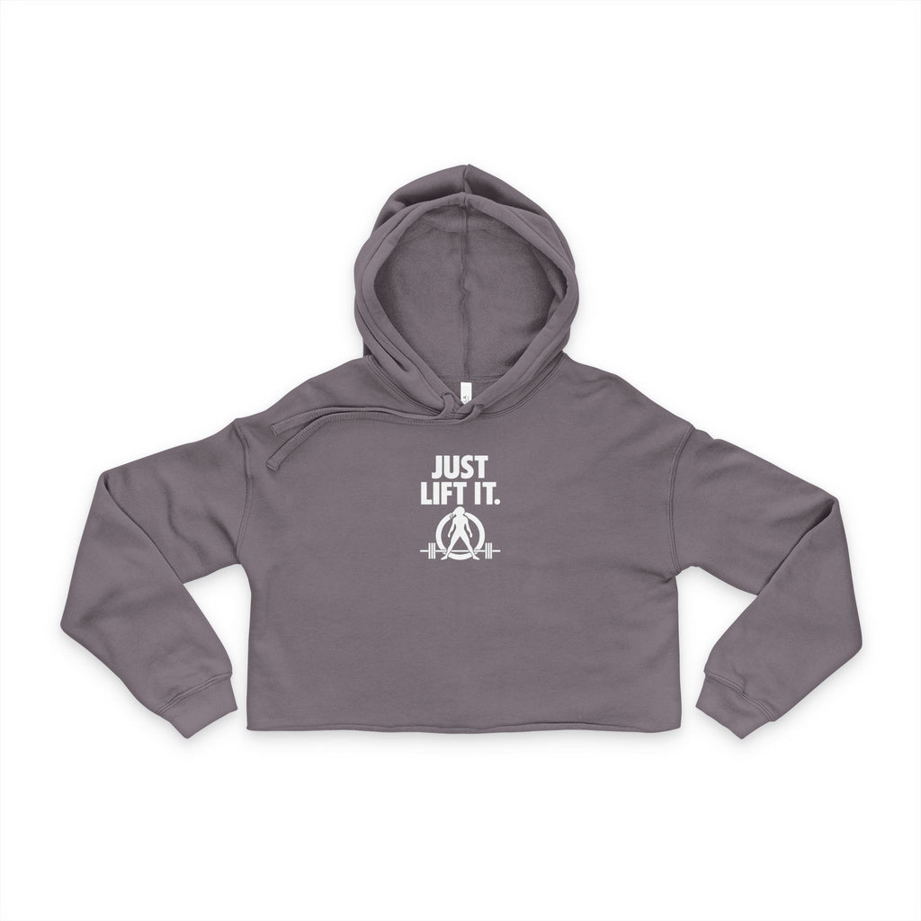 Just Lift It. Women's Cropped Hoodie - Stylish & Empowering Fitness Wear