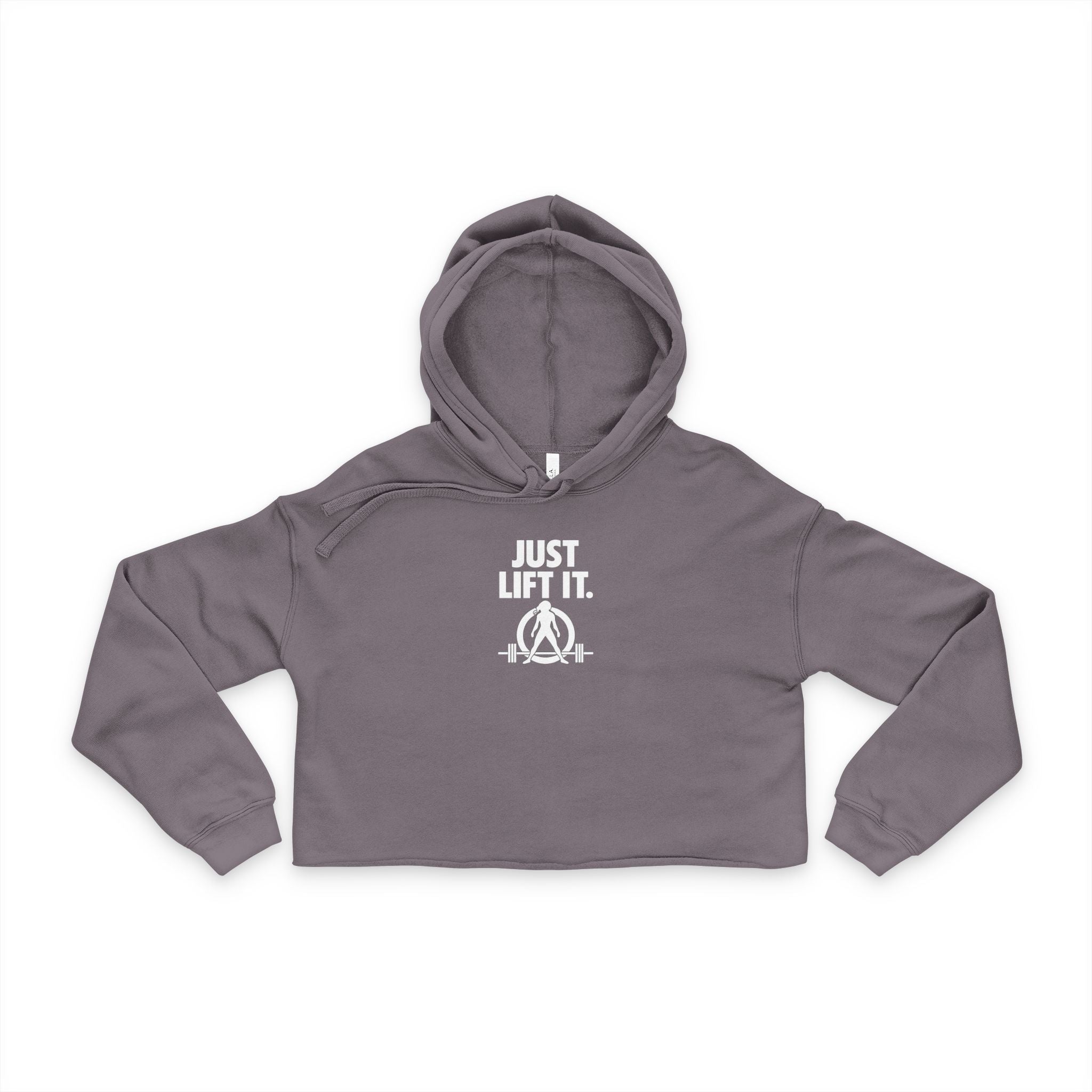 Just Lift It. Women's Cropped Hoodie - Stylish & Empowering Fitness Wear