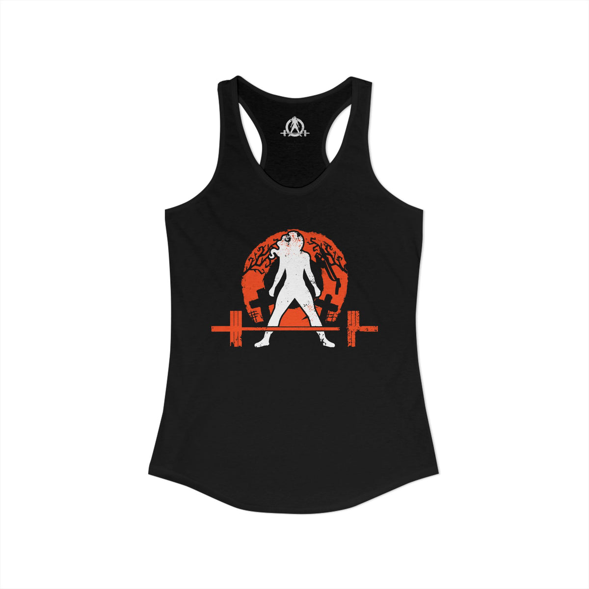 Halloween Graveyard - Women's Ideal Racerback Tank - Plain Back