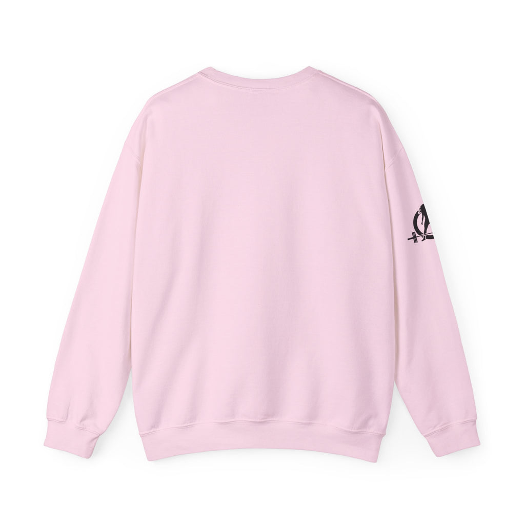 USA Barbell - Unisex Heavy Blend™ Crewneck Sweatshirt - Black Logo