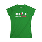 Dare To Be Different - Deadlift - Women's Softstyle Tee - Logo on Front - Plain Back