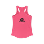 ALL I NEED IS Coffee and a Barbell - Women's Ideal Racerback Tank - Dark Logo - Front & Back