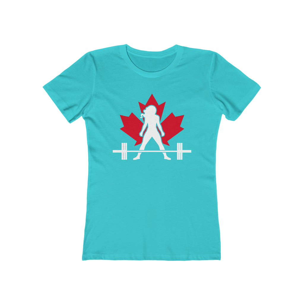 Women's The Boyfriend Tee - Canada Dark Logo - Plain Back