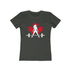 Women's The Boyfriend Tee - Canada Dark Logo - Plain Back