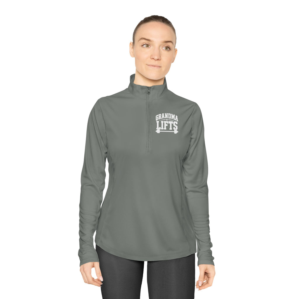 Grandma Lifts - Ladies Quarter-Zip Athletic Pullover