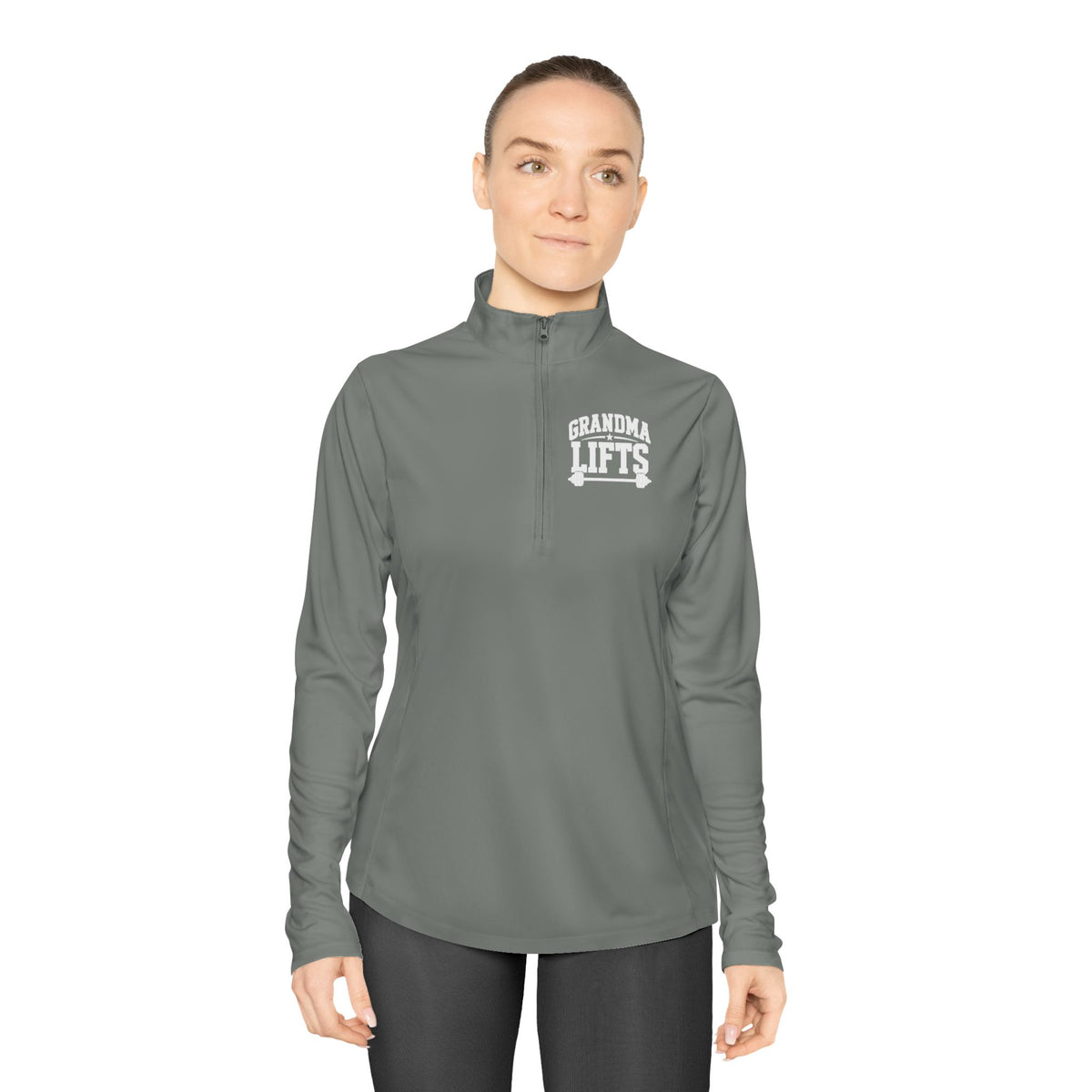 Grandma Lifts - Ladies Quarter-Zip Athletic Pullover