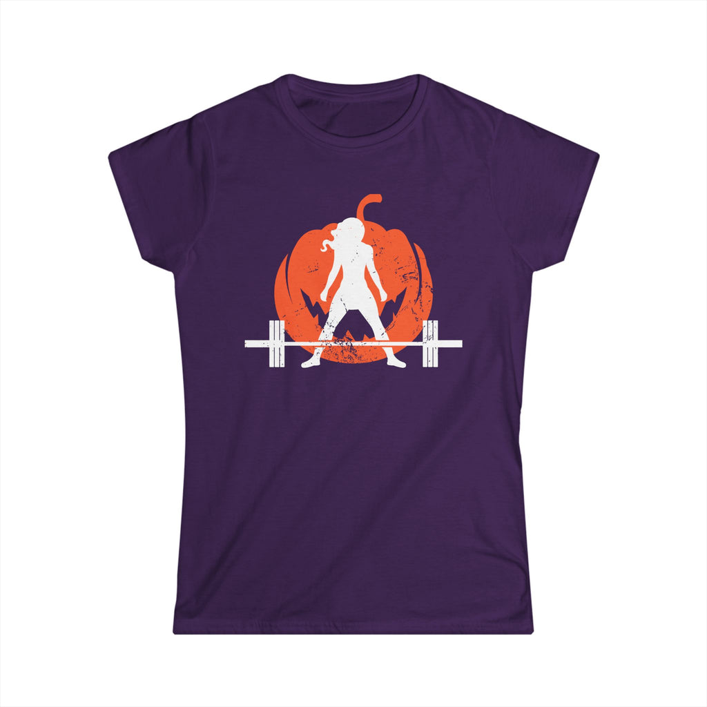 Women's Softstyle Tee - WWLW Halloween -  Pumpkin  Version - Front Logo Plain Back