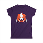 Women's Softstyle Tee - WWLW Halloween -  Pumpkin  Version - Front Logo Plain Back
