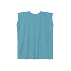 Bench. Press. Women’s Muscle Tee — Flowy Rolled Cuff Gym Top