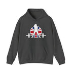 UK Logo - Unisex Heavy Blend Hooded Sweatshirt -  Plain Back