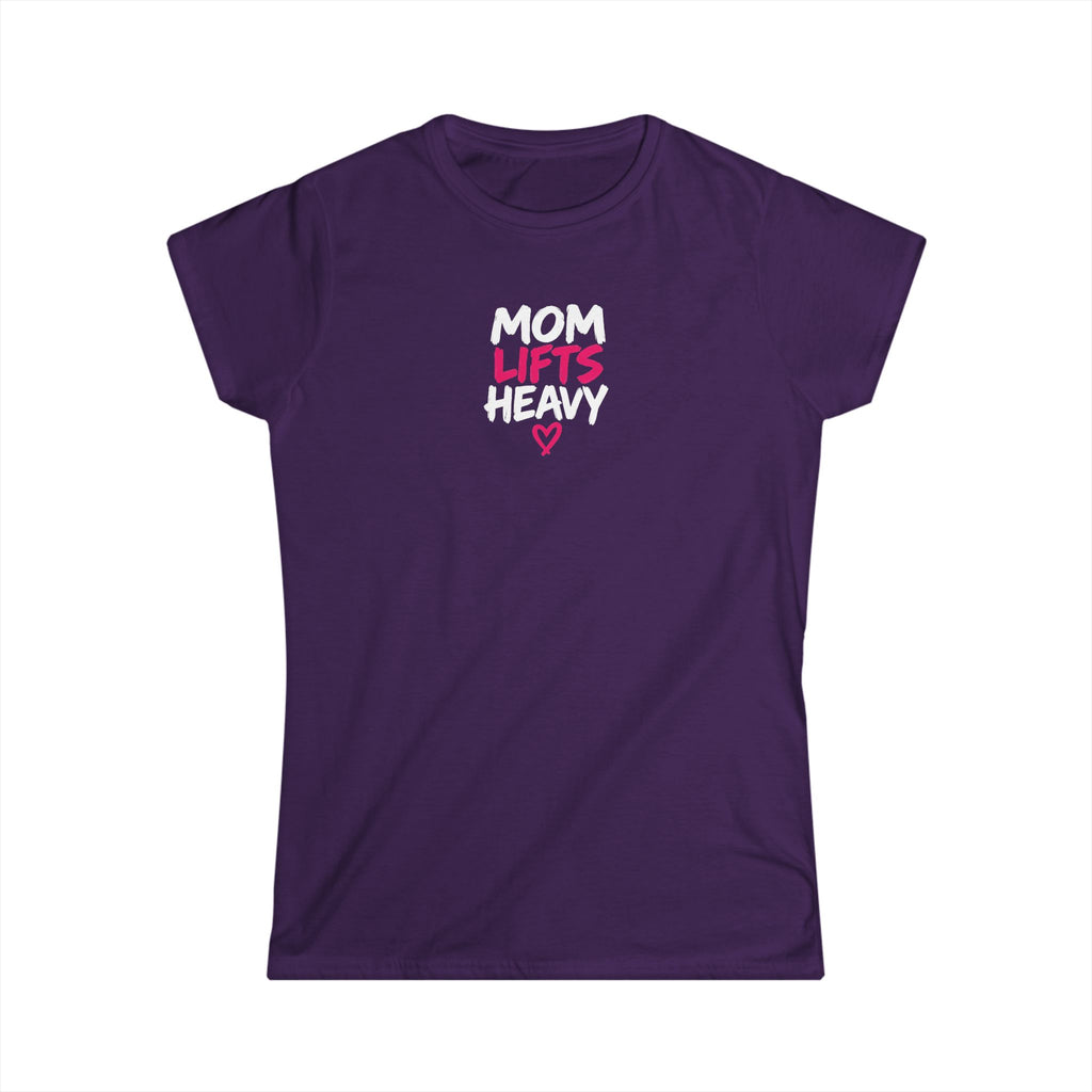 Mom Lifts Heavy – Women's Softstyle Tee – Front Print