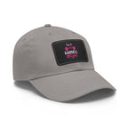 I'm A Barbell Girl - Dad Hat with Leather Patch (Rectangle)