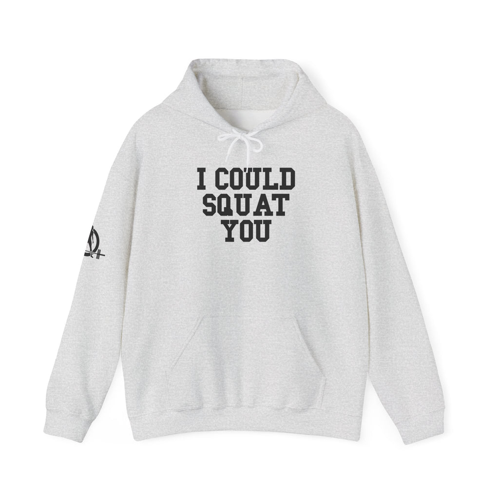 I Could Squat You – Black Logo Hoodie 🏋️‍♀️🔥