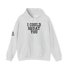 I Could Squat You – Black Logo Hoodie 🏋️‍♀️🔥