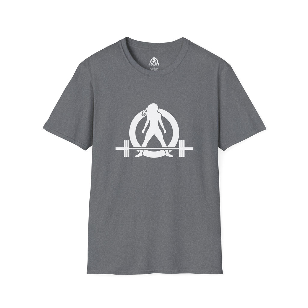 STRONG NOT SKINNY - Unisex Soft-style Tee - White Front & Back Logo