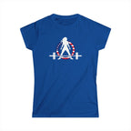 Women's Softstyle Tee -  WWLW USA Logo - Color Dark Logo Front & Plain Back