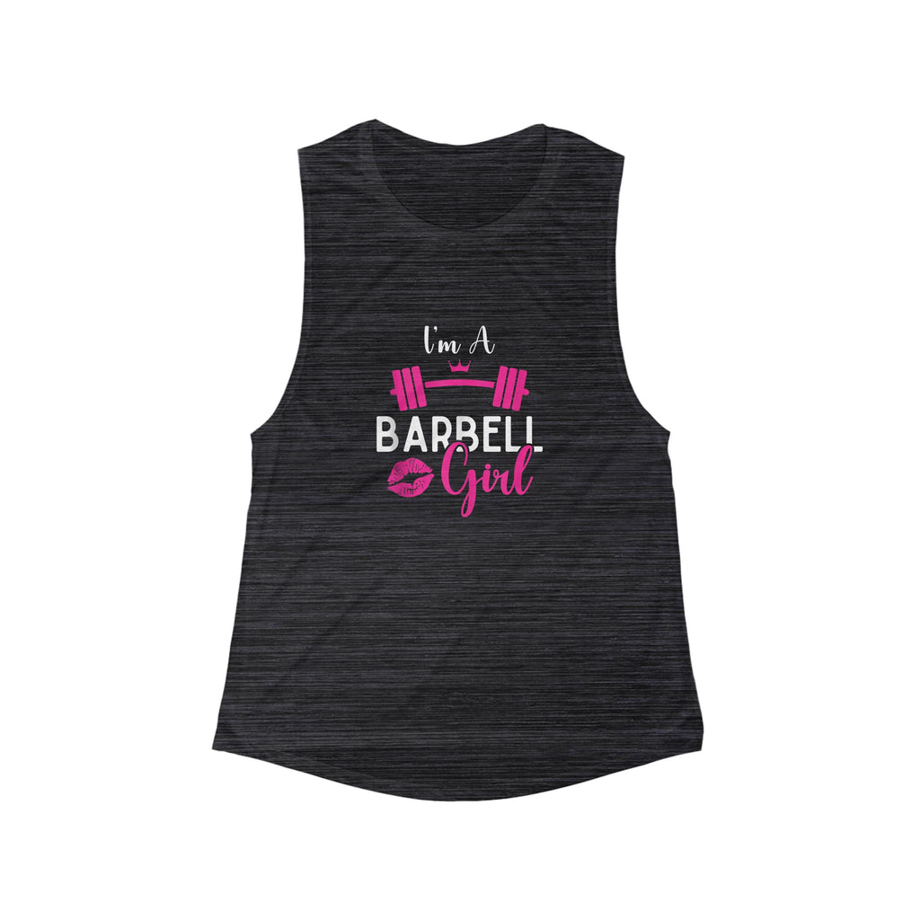 I'm A Barbell Girl -  Muscle Tank — Flowy Scoop Fitness Tank Top