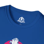 Unisex Softstyle T-Shirt - Color Distressed Logo - Plain Back