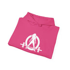 Cardio = Lift Weights Faster - Unisex Heavy Blend Hooded Sweatshirt - White Print on Front & Back