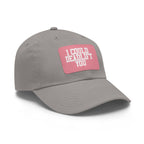 I Could Deadlift You - Dad Hat with Leather Patch (Rectangle) - White Font
