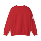 USA Barbell - Unisex Heavy Blend™ Crewneck Sweatshirt - White Logo