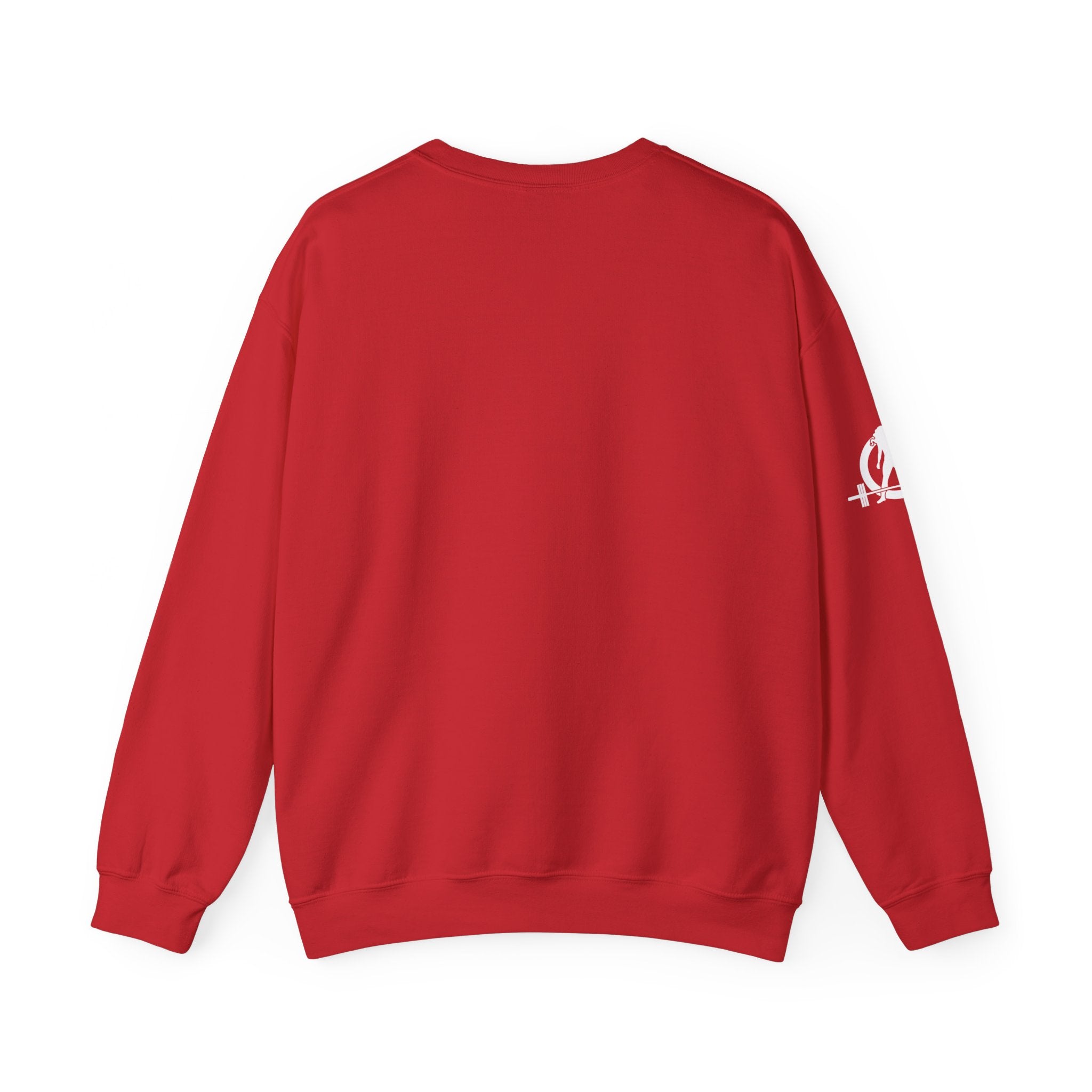 USA Barbell - Unisex Heavy Blend™ Crewneck Sweatshirt - White Logo