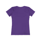 USA Logo - Women's The Boyfriend Tee - USA Light Logo - Plain Back