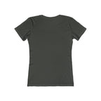 USA Logo - Women's The Boyfriend Tee - USA Light Logo - Plain Back