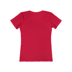 USA Logo - Women's The Boyfriend Tee - USA Light Logo - Plain Back
