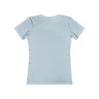 USA Logo - Women's The Boyfriend Tee - USA Light Logo - Plain Back