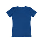 USA Logo - Women's The Boyfriend Tee - USA Light Logo - Plain Back