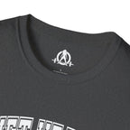 Lift Heavy Shit  - Unisex Softstyle T-Shirt - White Print on Front Plain Back