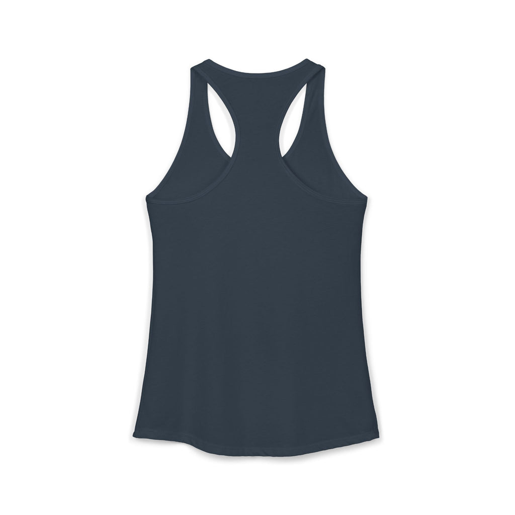 I Could Deadlift You - Women's Ideal Racerback Tank - White Logo - Plain Back