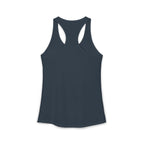 I Could Deadlift You - Women's Ideal Racerback Tank - White Logo - Plain Back