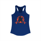 Halloween Deadlift - Women's Ideal Racerback Tank - Dark Logo - Plain Back