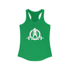 The Bar is Loaded  - Ideal Racerback Tank - White Logo