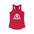 The Bar is Loaded  - Ideal Racerback Tank - White Logo