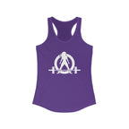 The Bar is Loaded  - Ideal Racerback Tank - White Logo